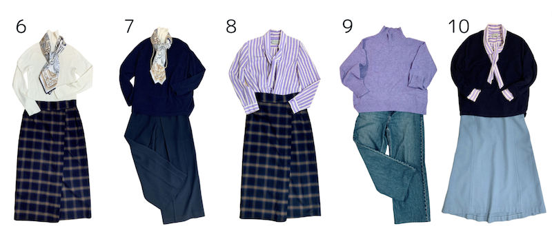 ブルベ夏・骨格ナチュラルのコーデ作り置き