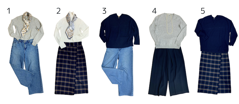 ブルベ夏・骨格ナチュラルのコーデ作り置き