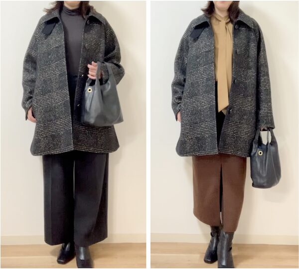 札幌のパーソナルカラー診断・骨格診断のグロウコーデ。黒の地味コーデもパーソナルカラー活用で垢抜ける!