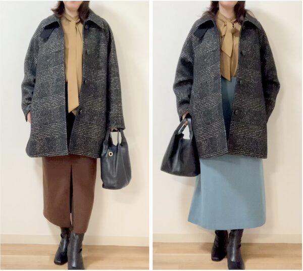 札幌のパーソナルカラー診断・骨格診断のグロウコーデ。黒の地味コーデもパーソナルカラー活用で垢抜ける!