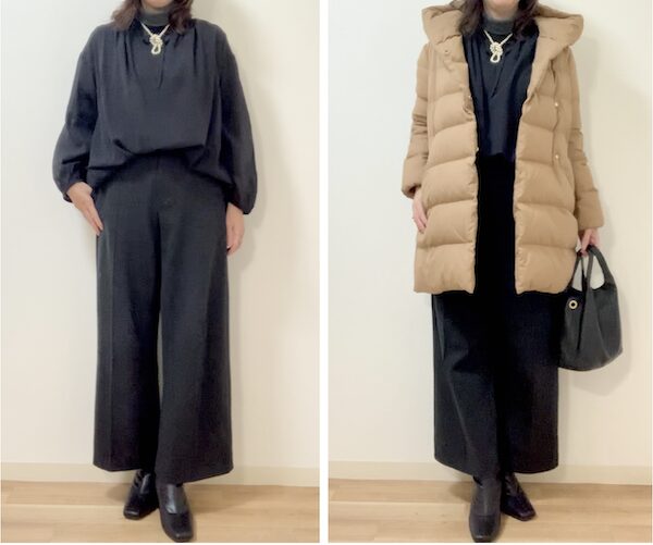 札幌のパーソナルカラー診断・骨格診断のグロウコーデ。黒の地味コーデもパーソナルカラー活用で垢抜ける!