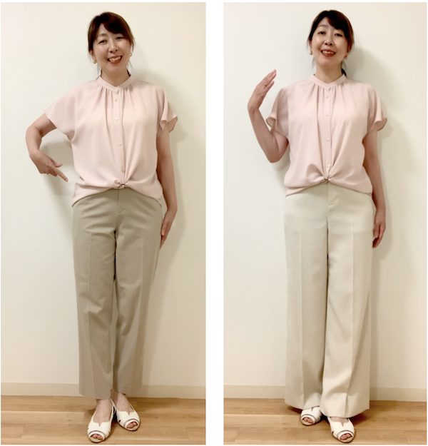 骨格ストレート・ナチュラル、似合うパンツはどっち？札幌の骨格診断・グロウコーデ