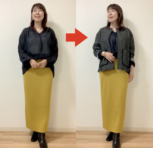 イエベが苦手な黒はこう着る！