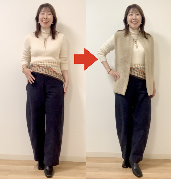 異素材をプラスするとおしゃれ度が格段に上がる例をご紹介