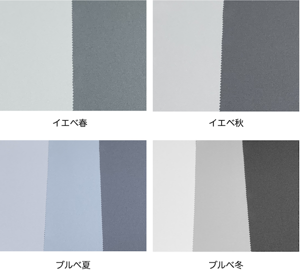 パーソナルカラー別、似合うグレーをご紹介