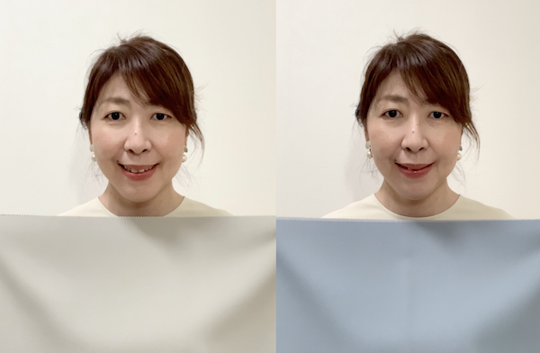 パーソナルカラー診断結果がイエベ春の私に似合うグレーと似合わないグレーを比較