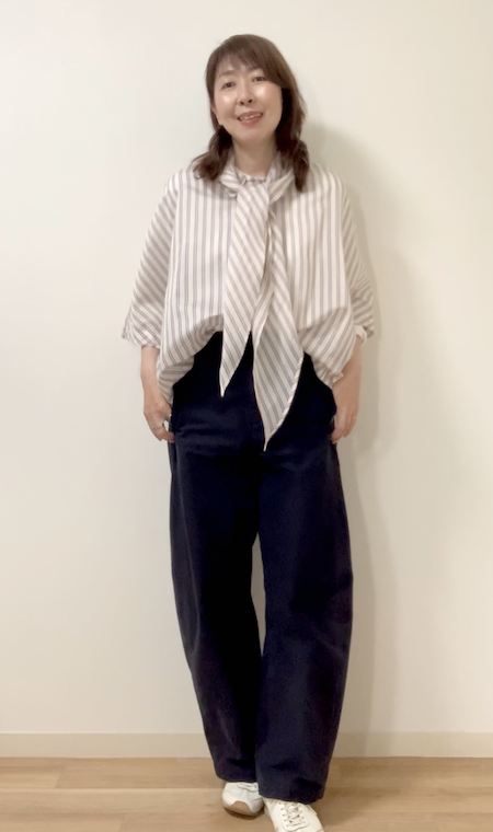 骨格ナチュラルは前だけインするのもおすすめ