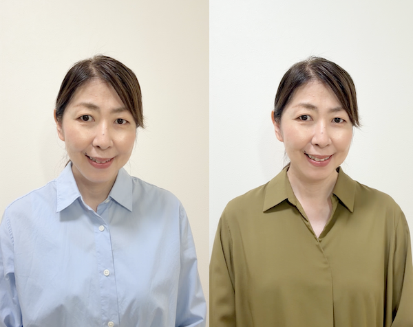 40代、50代女性は、メイクだけではなく、洋服の色も似合う色を着ることで肌のトーンアップができる